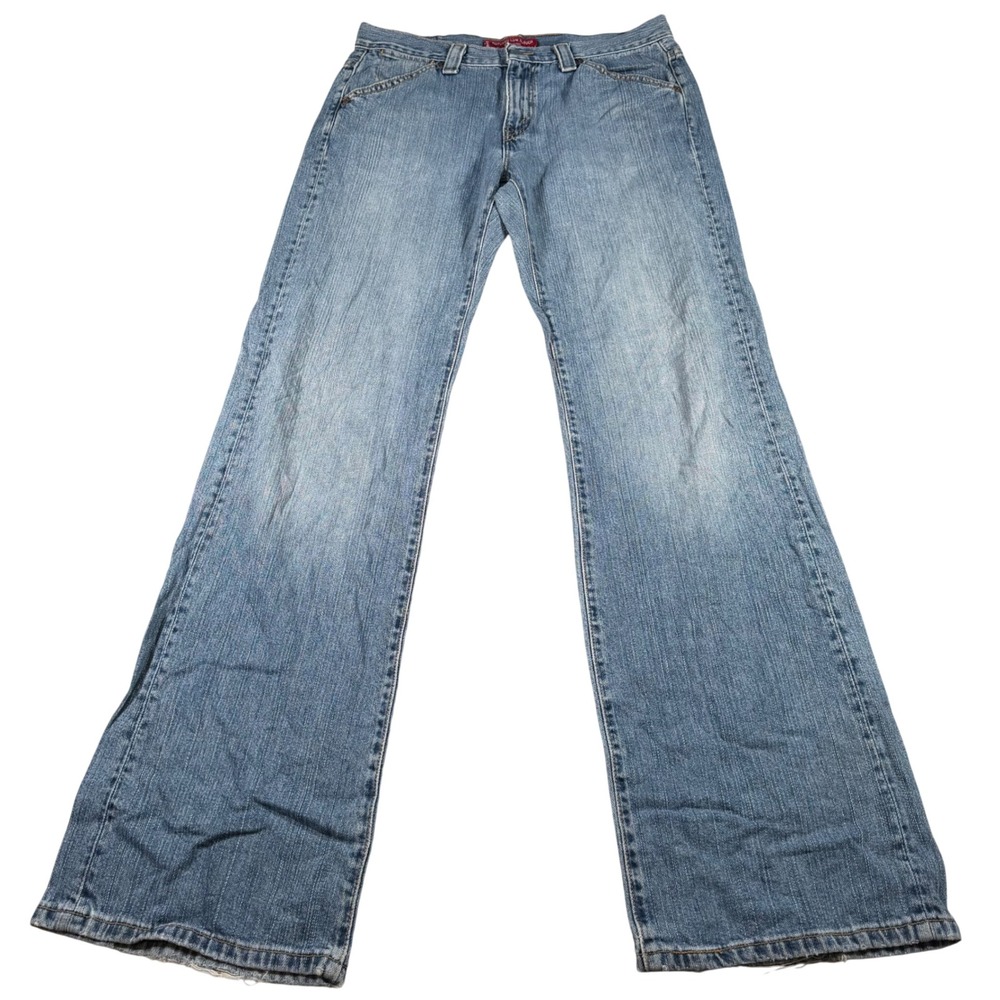 Levi's 526 Nouveau Low Slouch Jeans Womens 10 L (FITS 32x34) Blue READ